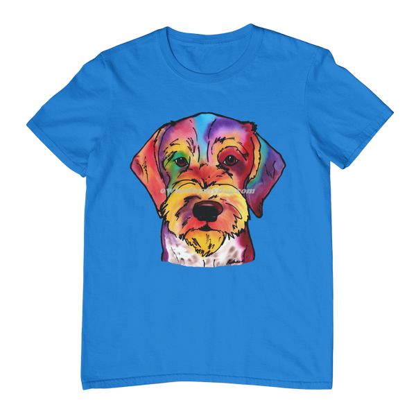 german wirehaired pointer1 shirt blue 600