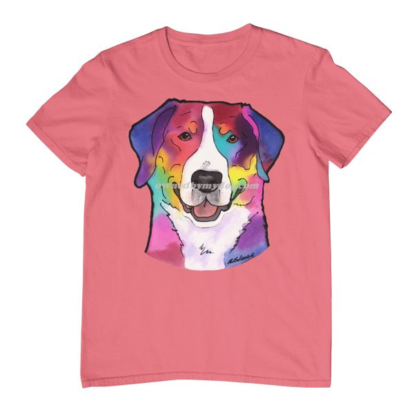 greater swiss mountain dog shirt coral 600