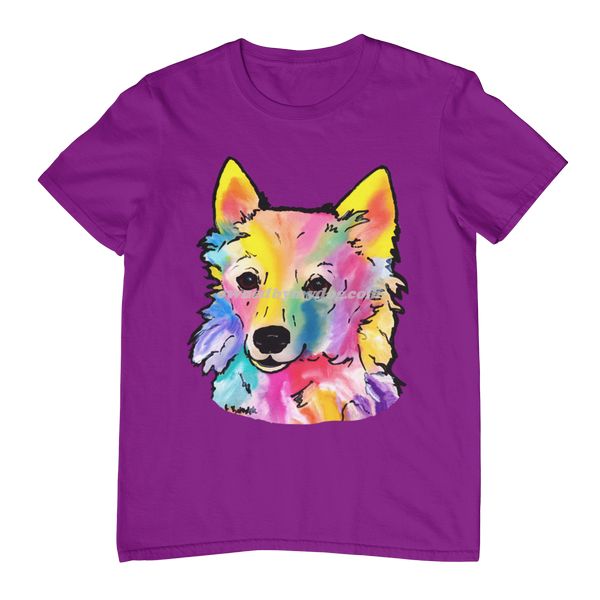 mudi dog2 shirt purple 600
