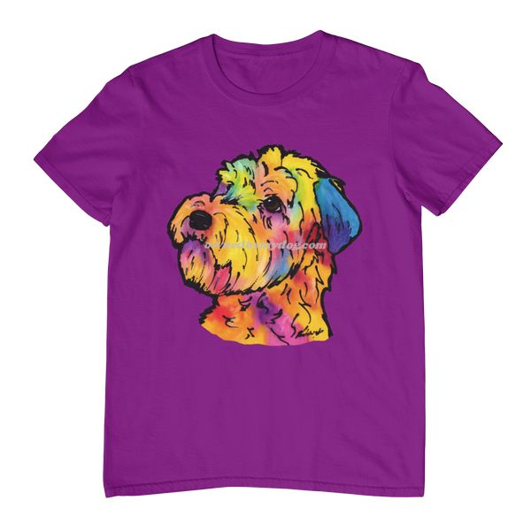 wheaten terrier shirt purple 600