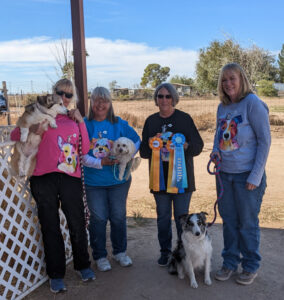 Barn Hunt Group Picture Group of Friends wearing Barn Hunt Rat T-Shirts
